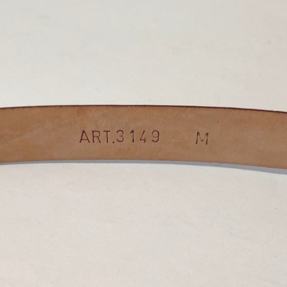 Araldi Tan Leather Belt - Picture 8 of 8